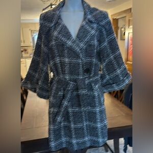 Angie Black and White Textured Jacket